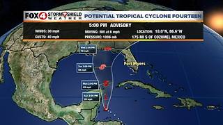 Saturday 10/6 5PM Advisory Potential Tropical Cyclone #14