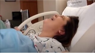 NATURAL BIRTH Baby Delivery Reaction Priceless!