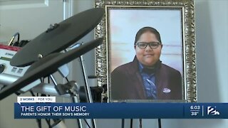 The gift of music: Parents honor their son's memory