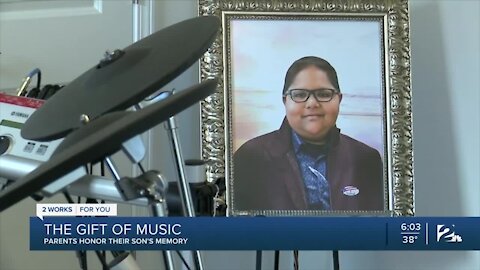 The gift of music: Parents honor their son's memory