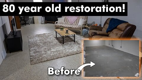 DIY Epoxy Chip Floor! | 80+ year old restoration!