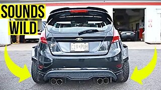 300+ HP Fiesta ST Gets A Loud Custom Dual Exhaust!!