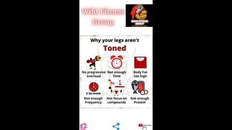 🔥Why your legs aren't toned🔥#fitness🔥#wildfitnessgroup🔥#shorts🔥
