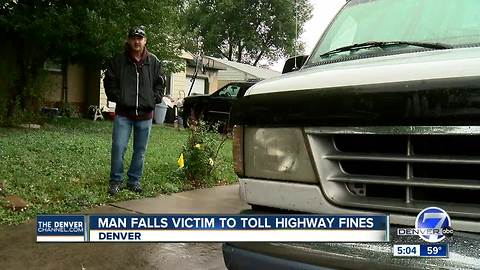 Denver man racks up toll lane fines after his license plate was stolen