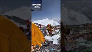 The Shocking Truth About Mount Everest's Trash Pile #shorts #everest #mountains #trash