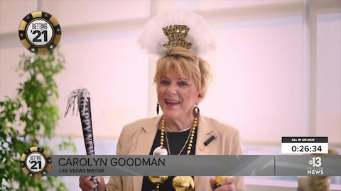 New year greetings from Mayor Goodman, Jimmy Kimmel