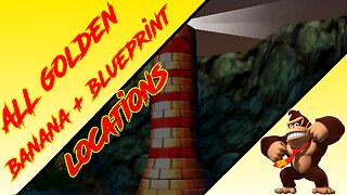 Donkey Kong 64 - Gloomy Galleon - Donkey Kong Golden Banana + Blueprint (Kasplat) Locations