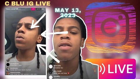 C BLU IG LIVE: C Blu Bumping Jenn Carter Geeked Up😂 (13/05/23)