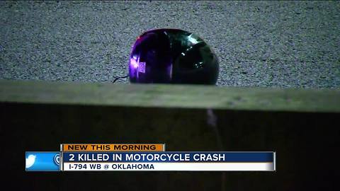 2 killed in motorcycle crash on I-794 Wednesday night