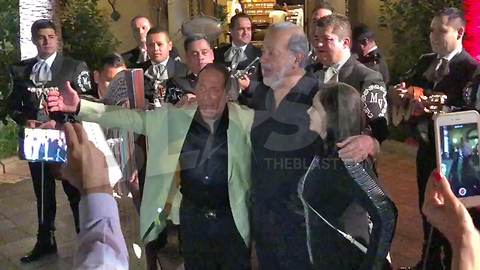 Billionaire Carlos Slim Sings With Paul Anka During Private Canelo/GGG Fight After-Party