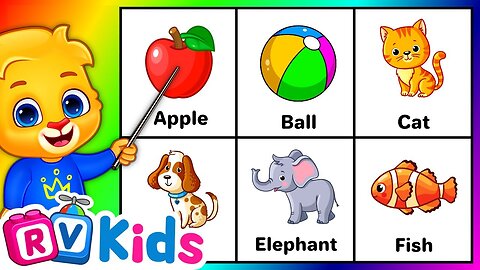 ABC Flashcards for Toddlers _ Babies First Words & ABCD Alphabets for Kids