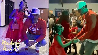 Former NBA Star Stephen Jackson Attends Daughter Skylar's School Ball! 💃🏾