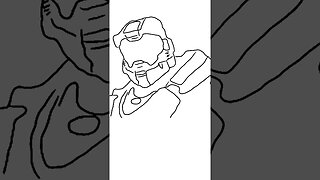 Drawing Masterchief Fast #haloinfinite #halo #drawing