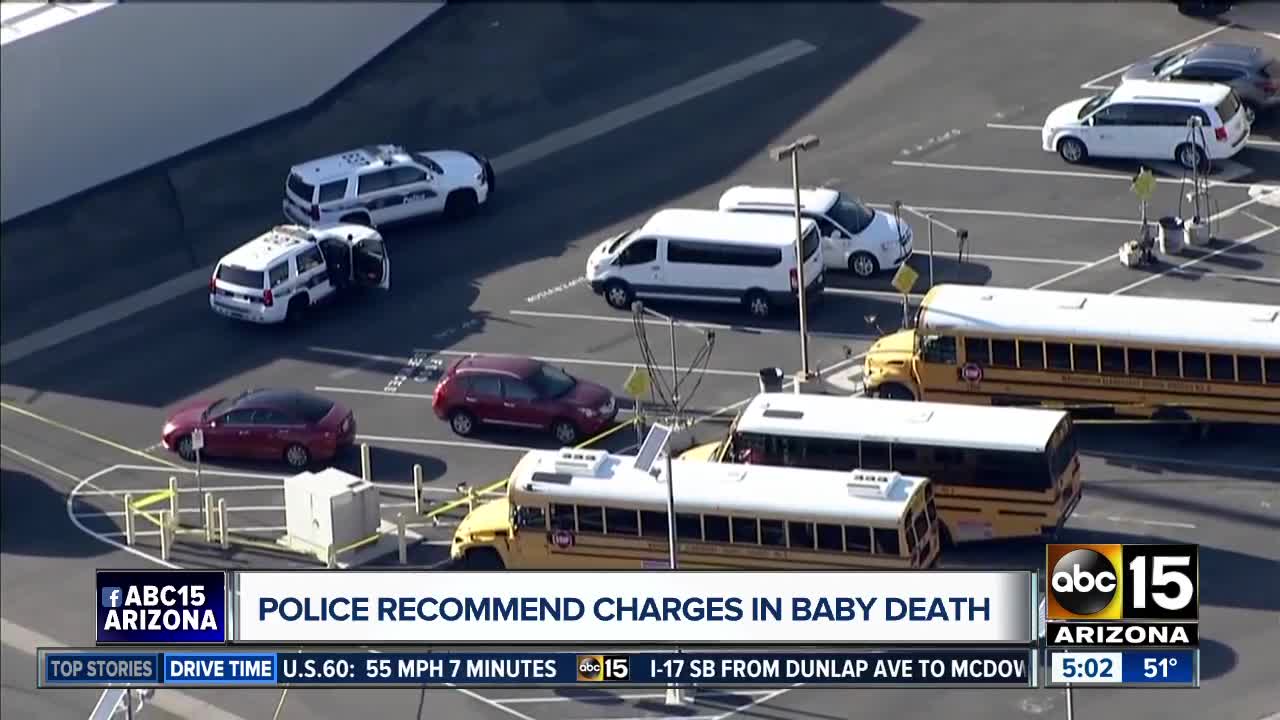 Phoenix police recommend homicide charge against foster father in baby's death