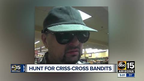 FBI asking for public's help locating 'The Criss-Cross Bandits'