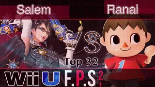 MVG|Salem (Bayonetta) vs. Ranai (Villager) - Wii U Top 32 - FPS2
