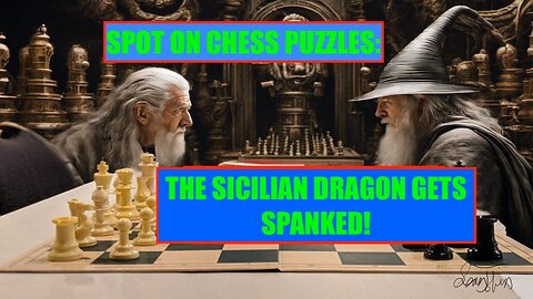 SPOT ON CHESS PUZZLES: The Sicilian Dragon Gets Spanked :(