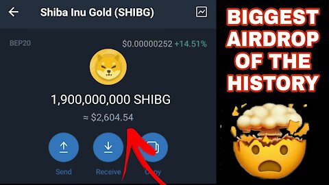 I got 125$ airdrop 😍 || biggest airdrop of the history || shibainu gold airdrop|| instant withdrawal