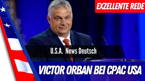 Victor Orban hält eine Rede bei CPAC in Texas.