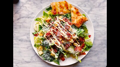 How to make Caesar Salad | Caesar Salad Dressing | International Cuisines