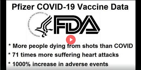 BOMBSHELL: FDA Allows Whistleblower Testimony that COVID-19 Vaccines Are Killing and Harming People!