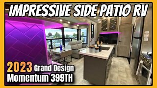 2023 Grand Design Momentum 399TH R | Side Patio Toy Hauler is VERY Impressive!