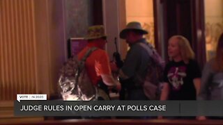 Judge rules in open carry at the polls
