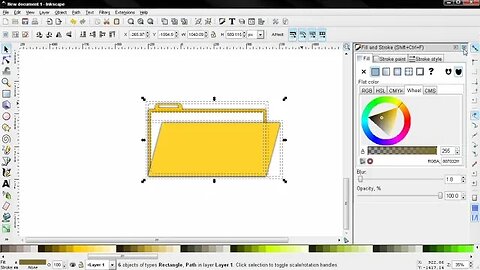 Folder Graphic - Inkscape tutorial