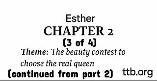 Esther Chapter 2 (Bible Study) (3 of 4)