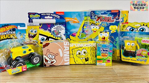 Spongebob Squarepants Satisfying Unboxing Toys Review ASMR