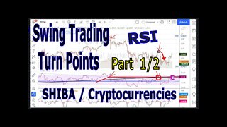 Using RSI For Swing Trading SHIBA / Cryptocurrencies Turn Points - Part 1/2 - 1476