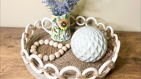 Adorable Decorative Rope Tray DIY