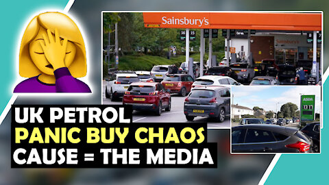 UK PETROL PANIC Buy QUEUES Because MEDIA TOLD THEM SO / Hugo Talks #lockdown