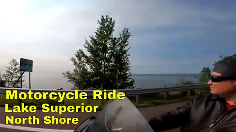 Motorcycle Ride along Lake Superior North Shore From Duluth to Two Harbors