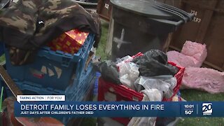 Detroit family loses everything in fire days after children's father died