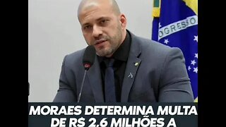 Alexandre de Moraes determina multa a Daniel Silveira de R$2,6 milhões