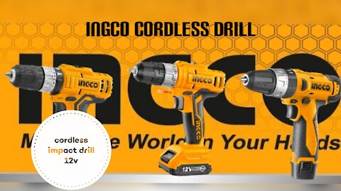 Ingco Cordless Impact Drill 12V