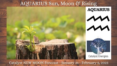 AQUARIUS Sun, Moon & Rising: Catalyst NEW MOON Forecast for Jan 23rd to Feb 5th, 2023