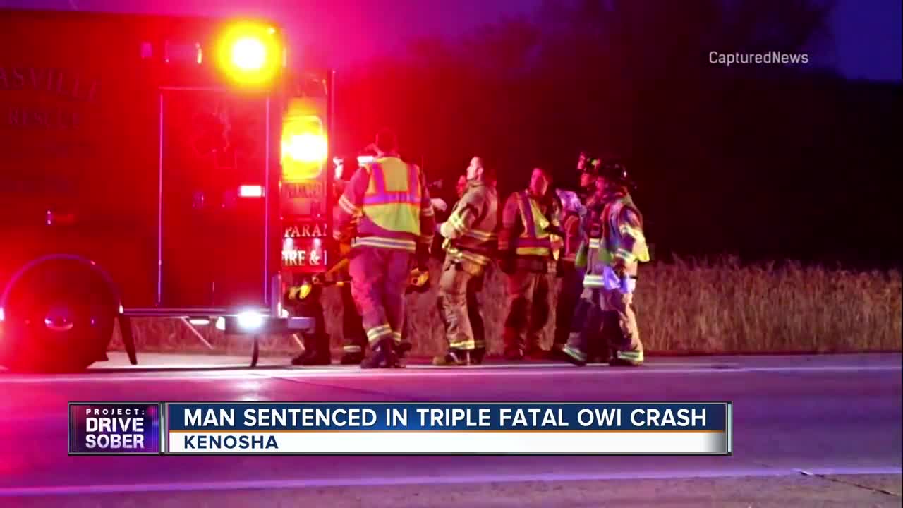 Man sentenced in triple fatal OWI crash