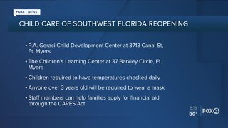Child care of Southwest Florida reopens