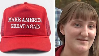 Unhinged teen steals MAGA hat off classmate's head, slaps teacher