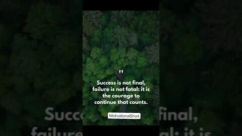 Success is not final.... #MfrQuotes