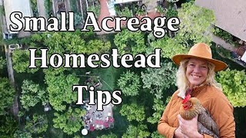 Self Sufficiency on Small Acreage Homestead Tips | My Chicken Coop
