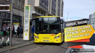 The BUS Scania Citywide Line 145 Free Download Gameplay Next Generation Graphics Unreal Engine 2023