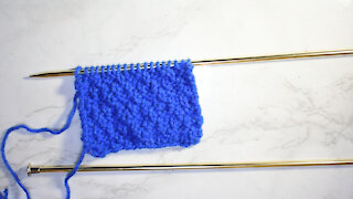 How to Knit the Diamond Blister Stitch