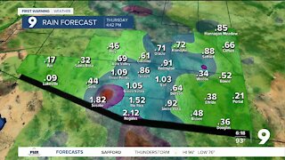 Localized flooding possible across much of southern Arizona