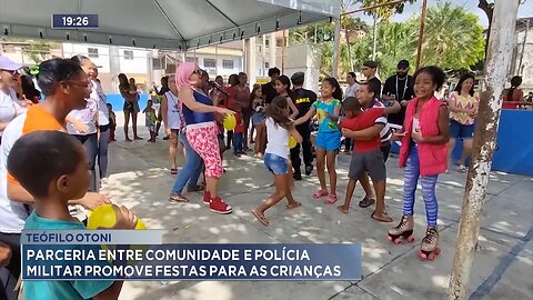 Teófilo Otoni: Parceria entre Comunidade e Polícia Militar Promove Festa para as Crianças.