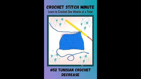 Tunisian Decrease: 1 Minute Crochet #52