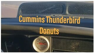 Cummins Powered Thunderbird Donuts Makes Wife Sick #shorts