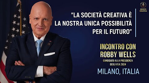 Incontro con ROBBY WELLS candidato alla presidenza degli USA 2024 | Milano, Italia